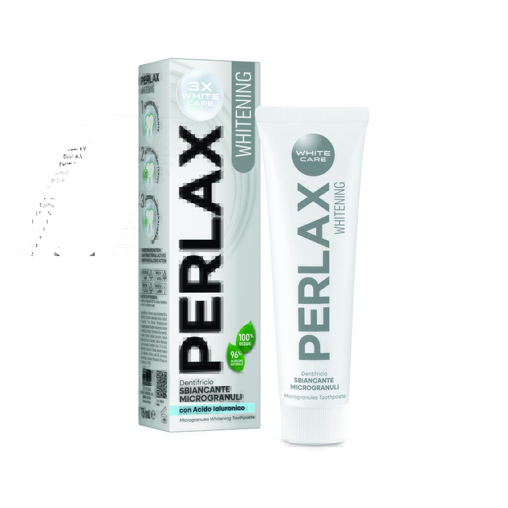 Perlax Pastă de Dinți Albire cu Microgranule și Acid Hialuronic